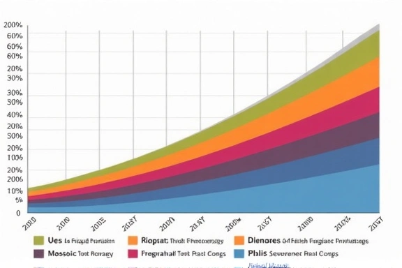 Projected growth chart of different pension plans