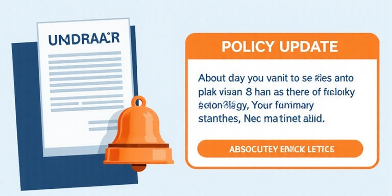 Policy update notification illustration